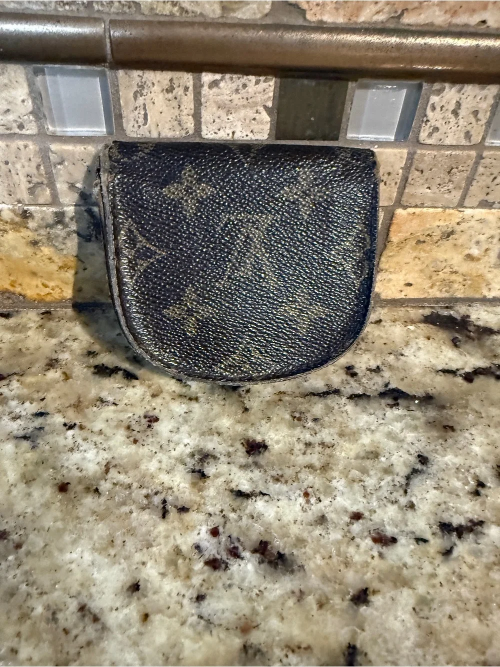 Louis Vuitton Monogram Canvas Coin Pouch in Brown and Tan